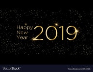 2019 new year greeting card Royalty Free Vector Image 2019 new year greeting card vector image on VectorStock