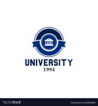 University emblem logo Royalty Free Vector Image University emblem logo vector image on VectorStock