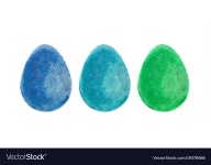 Watercolor easter eggs Royalty Free Vector Image Watercolor easter eggs vector image on VectorStock