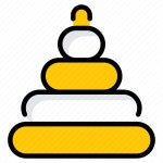 Stacking, tower, stacking tower, game, ring toy, baby, toy icon - Download on Iconfinder