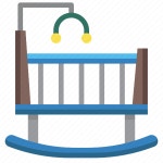 Cradle, bed, cot, basinet icon - Download on Iconfinder