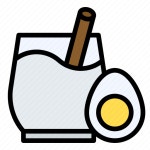 Christmas, food, egg nog, winter, glass, egg icon - Download on Iconfinder