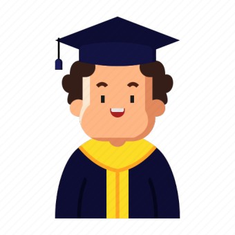 Avatar, graduate, college, face, fatman, character, person icon - Download on Iconfinder