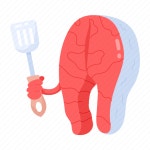 Salmon steak, salmon meat, filet meat, fish steak, fish meat sticker - Download on Iconfinder