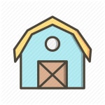             Barn, house, silo icon             Gardening Filled Outline by IYIKON    