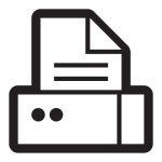 Document, output, paper, send, text, printer, fax icon - Download on Iconfinder
