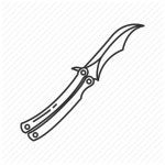 Dagger, weapon, blade, melee, knives, butterfly knife icon - Download on Iconfinder