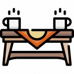 Furniture, home living, furnishing, household, coffee table, dining table, coffee break icon - Download on Iconfinder