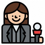 Job, occupation, profession, reporter icon - Download on Iconfinder