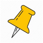 Files, paper pin, pin, post it icon - Download on Iconfinder
