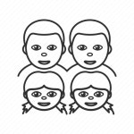 Family, girls, group of people, kids, men, people, emoji icon - Download on Iconfinder