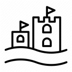 Summer, holiday, castle, sand, beach icon - Download on Iconfinder