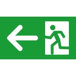 Arrow, emergency, exit, green, leave, left, sign icon - Download on Iconfinder