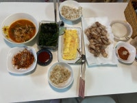 보리밥 오겹살 치즈계란말이 김치찌개 - 뽐뿌:레시피 보리밥 오겹살 치즈계란말이 김치찌개