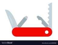 Hiking knife flat isolated Royalty Free Vector Image Hiking knife flat isolated vector image on VectorStock