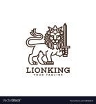 Lion Emblem Logo Royalty Free Vector Image - VectorStock Lion Emblem Logo vector image on VectorStock