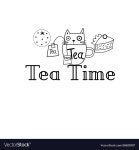 Graphics tea time Royalty Free Vector Image - VectorStock Graphics tea time vector image on VectorStock