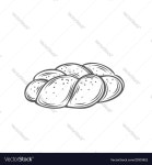 Challah bread icon Royalty Free Vector Image - VectorStock Challah bread icon vector image on VectorStock