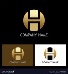 Letter h round gold logo Royalty Free Vector Image Letter h round gold logo vector image on VectorStock