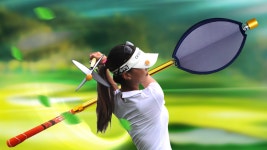 바람과 함께, 스윙이 쉬워지는 순간: 바람으로 연습하는 골프 스윙연습기 by (주)아이엔에스