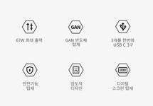 남자의 심금 레트로 67W GAN소재의 초고속 충전기 레트로67!