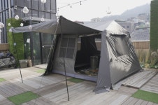 설치 3분컷! 시원한 개방감에 속이 뻥 뚫리는 <4계절 자동 텐트 캐빈>
