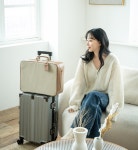 by 주식회사 더원스 | wadiz [평점5.0] 네모반듯 유럽감성 여행 가방 5컬러-이너백에 정리도 간편해 by 주식회사 더원스 | 와디즈