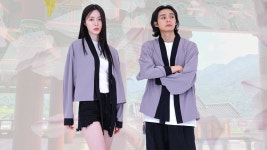 매일 입는 일상 현대한복,한복 배색의 영감을 받은 배색 저고리 카디건 매일 입는 일상 현대한복,한복 배색의 영감을 받은  배색 저고리 카디건