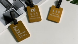 앵콜/프백의 품격을 올려주는 커스텀 네임택! 고급 가죽 콜라보 핸드메이드