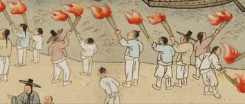 [변색술잔] 조선시대의 주정뱅이와 농땡이ㅣ 김홍도 술잔세트(3P)