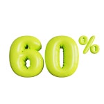 60 Off Voucher 3D Illustrations - Free Download in PNG, glTF