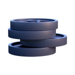 Premium Gym Medal 3D Illustration download in PNG, OBJ or Blend format