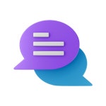 Premium Chat 3D Illustration download in PNG, OBJ or Blend format