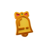 Golden Bell 3D 일러스트레이션들 - 무료 다운로드 (PNG, BLEND, FBX, glTF) | IconScout