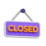Closed In 3D Icons - Free Download in PNG, glTF