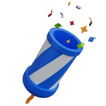 Premium Confetti 3D Icon download in PNG, OBJ or Blend format