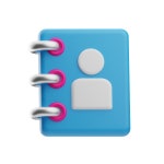 Premium Contact 3D Icon download in PNG, OBJ or Blend format