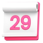 Calendar 29 3D Illustrations - Free Download in PNG, glTF