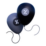 Premium Balloon Sale 3D Icon download in PNG, OBJ or Blend format