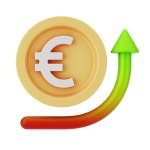 Euro Growth 3D Icon - Download PNG, glTF for Finance | IconScout  Euro Growth 3D Icon - Download PNG, glTF for Finance | IconScout