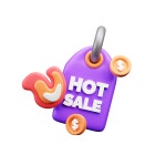 Hotdeal 3D Illustrations - Free Download in PNG, glTF