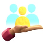 Premium Human Resource 3D Illustration download in PNG, OBJ or Blend format
