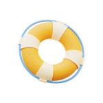 Premium Flamingo Swim Ring 3D Illustration download in PNG, OBJ or Blend format