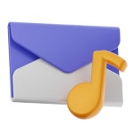 Chat Music 3D Icons - Free Download in PNG, glTF