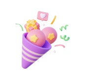 Premium Party Popper 3D Illustration download in PNG, OBJ or Blend format