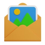 Email Open 3D Icons - Free Download in PNG, glTF