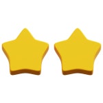 Two Star 3D Icons - Free Download in PNG, glTF