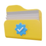 Approved Folder 3D Icons - Free Download in PNG, glTF