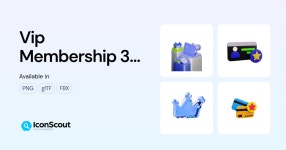 브이아이피멤버스(VIP MEMBERS) | Vip Membership 3D 아이콘들 - PNG, glTF 무료 다운로드