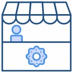             Bakery, food market, kiosk, market, shop, store icon             Bakery by Shazia Parveen    